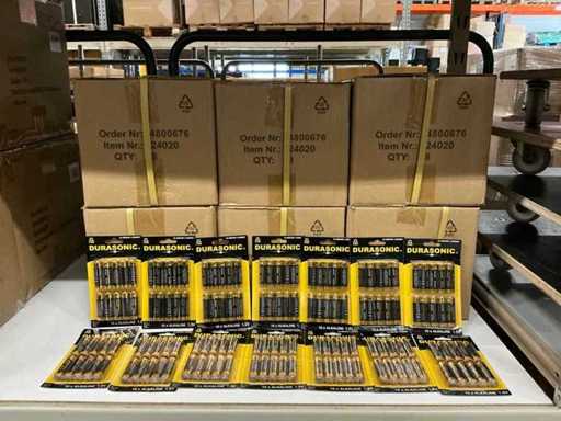 Batch of Durasonic alkaline AA batteries 10/per pack (302x)