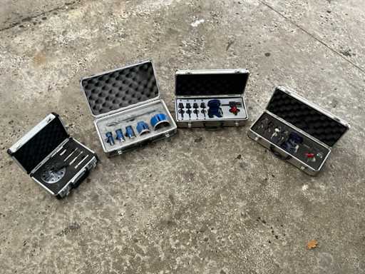 Diamond drill bit sets (4x)