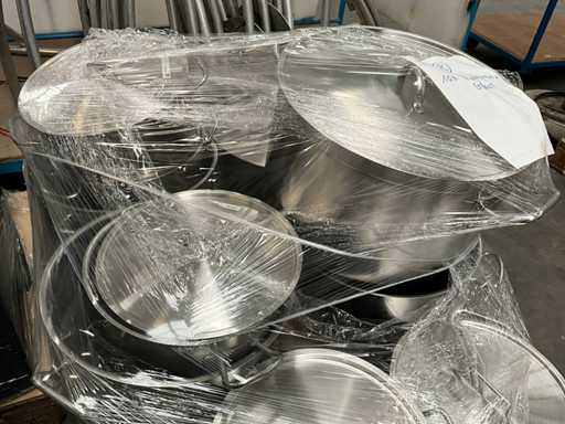 Diverse grote rvs Kookpotten (10x)