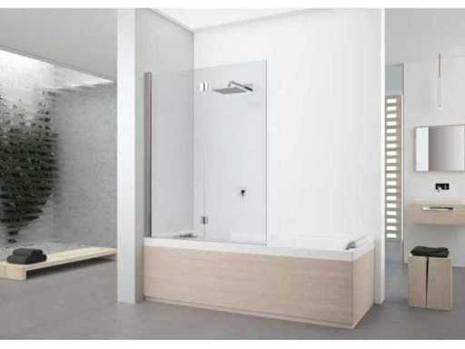 Novellini Young 1BSV Links 120x151,6 cm zweiteilige, faltbare Badewannensiebe