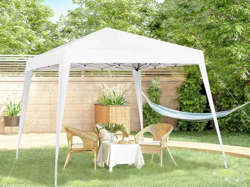 Tonnelle de Jardin 3x3m Pop up Tente Pliable Acier Polyester imperméabilisé