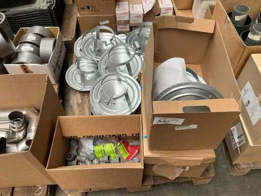 Batch of ventilation and pipe components