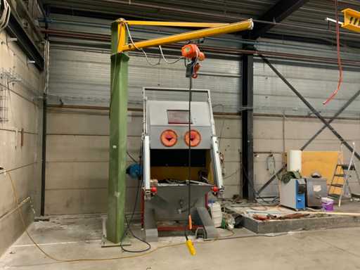 Grue à flèche à colonne avec palan à éléphant de 500KG