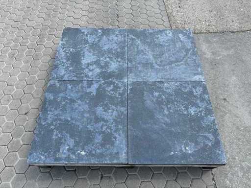 Natural stone garden tiles (approx. 18.72m2)
