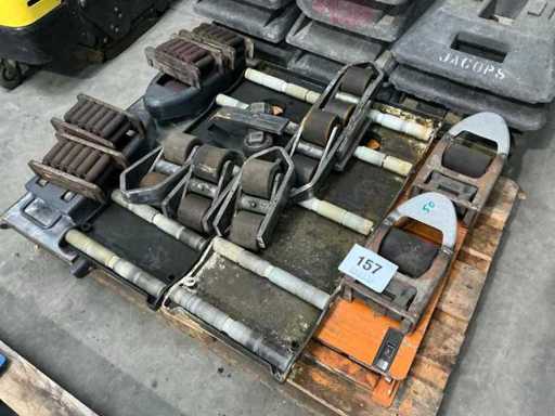 Ensemble de rouleaux de transport lourds (7x)