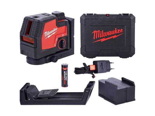 Milwaukee L4 CLLP-301C 4V Li-ion accu Kruislijnlaser set