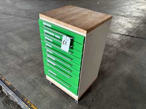 Werkstattschrank mit Werkzeugen
