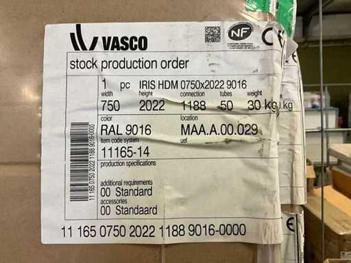 Termosifone asciugamano Vasco Iris HDM (2x)