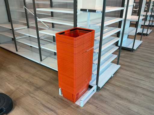 Einkaufskorb mit Metallständer (30x)