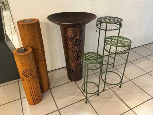 Décorations et éclairage variés de jardin et de porche