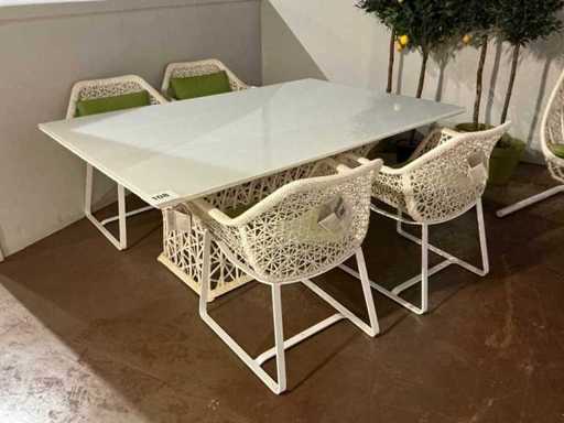 Ensemble de jardin Kettal-Maia en 5 pièces