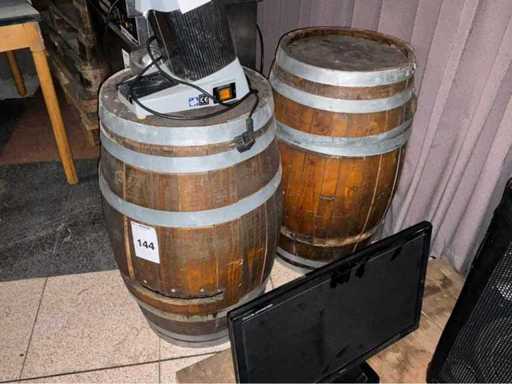 Decorazione delle botti in legno (2x)