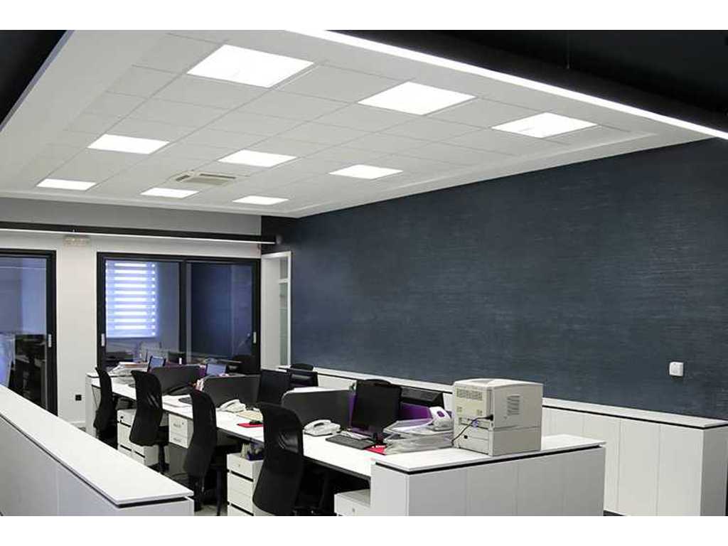 20 x 40W 60x60 SMD LED Inbouw Backlit Panelen wit frame 6500K