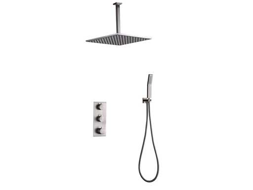 Mawialux inbouw regendouche (keuze uit chroom of RVS)