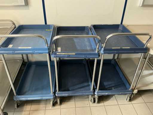 Lot de 3 chariots