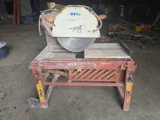 scie de maçonnerie sur table (scie à pierre / scie à blocs)