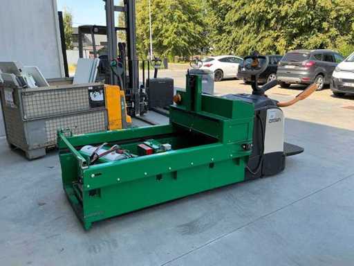 Seria Crown 3000 z 2017 roku – ręczny hydrauliczny wózek paletowy z systemem wymiany baterii