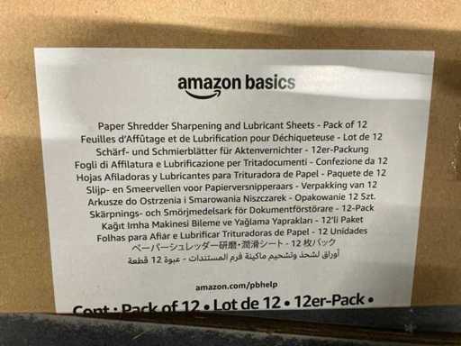 Amazon Basics papiervernietiger slijp- en smeervellen (95x)