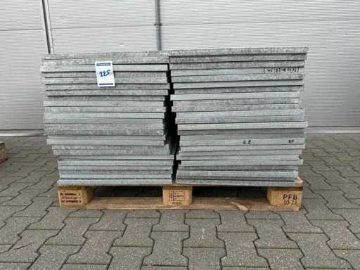 Pavimento a listelli in acciaio 880x540mm (48x)