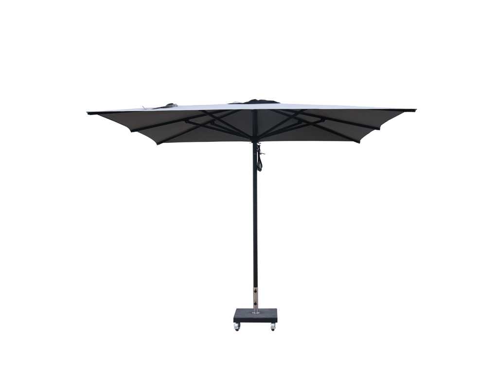 1 x Parasol 2.5m alu - Medium grey - Without parasol base