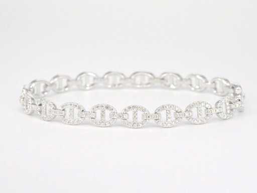 Bransoletka tenisowa z 157 diamentami