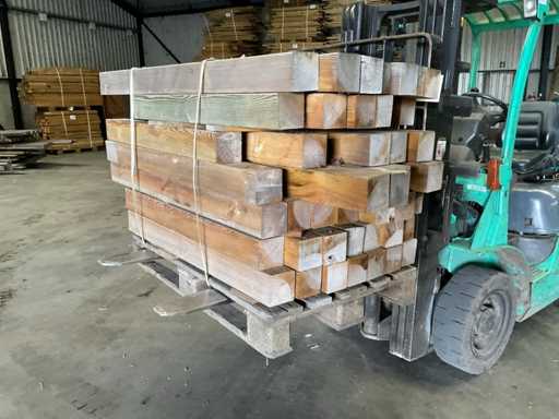 Lot of pine beams 120-140x11.5x11.5 cm