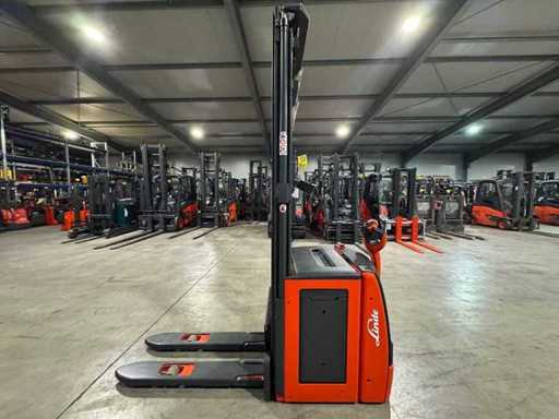 02/2023 S+UVV 02/2027 Linde L14 1,400kg LI-ION Lithiumschaal 414cm Stapelwagen Palletwagen Mier 3,372 uur