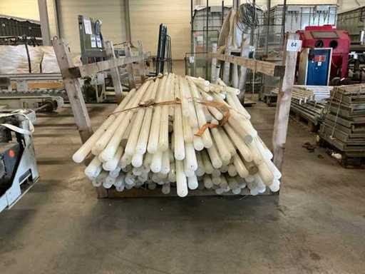 Batch of various PVC/nylon rods