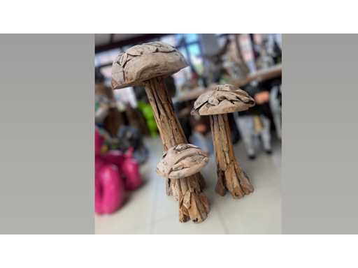 Mushroom set 3pcs H120, H80cm & H50cm