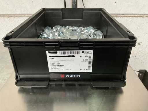 Würth 15,28 kg Anneau de voiture 4 x 30 x 1,5 pouce boîte empilable