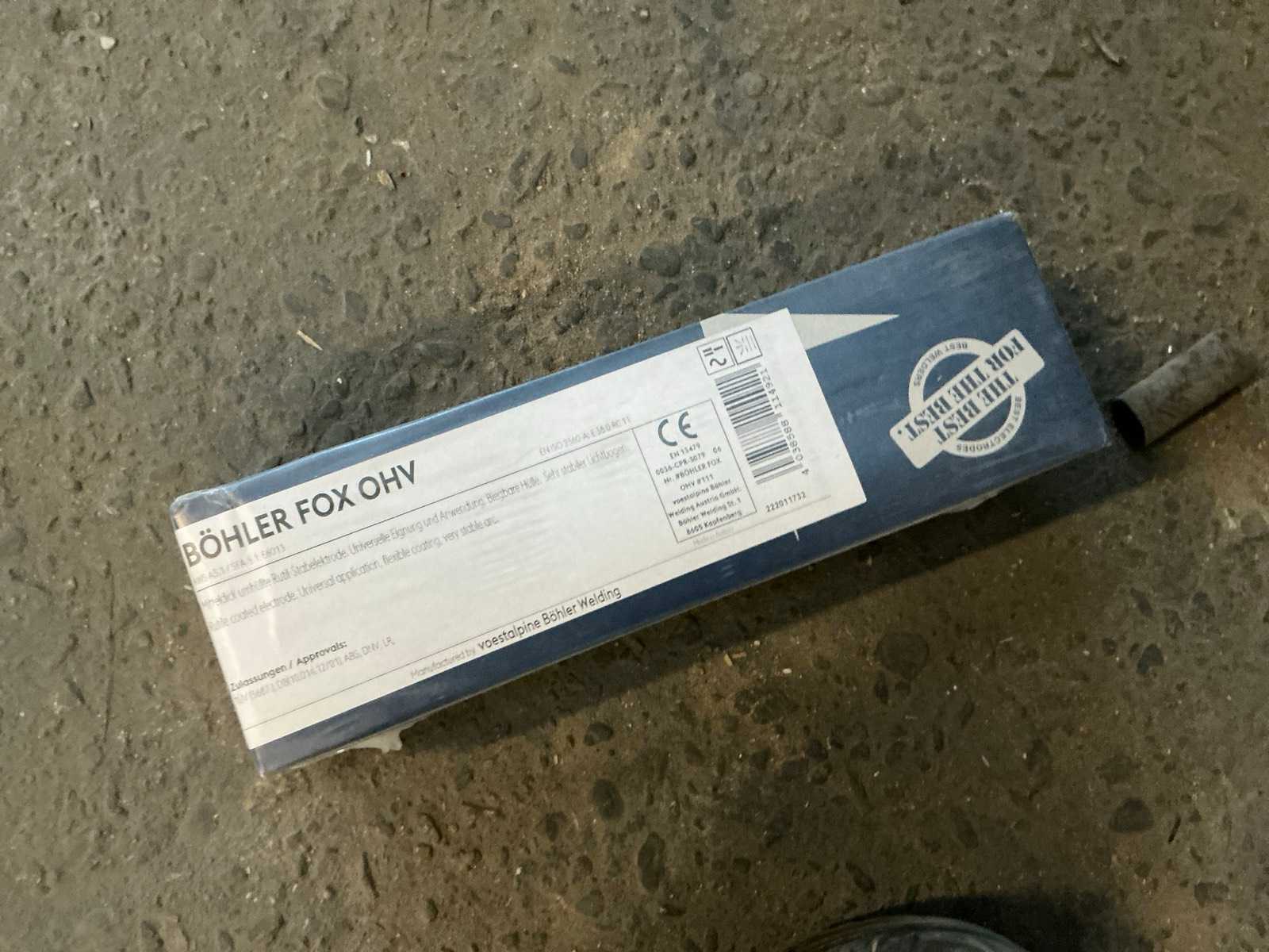 Böhler Fox OHV Welding electrodes (5x)