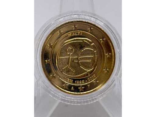 2 euros plaqués or – Autonomie – Malte 2010
