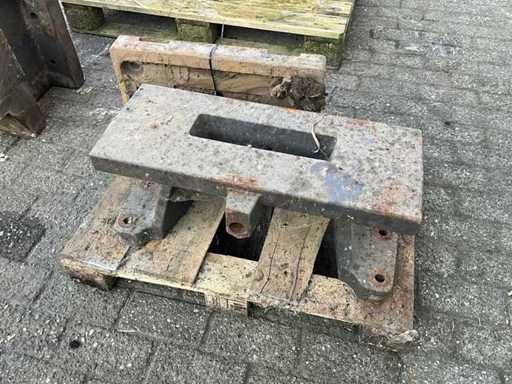 Front weight of the master block (2x)