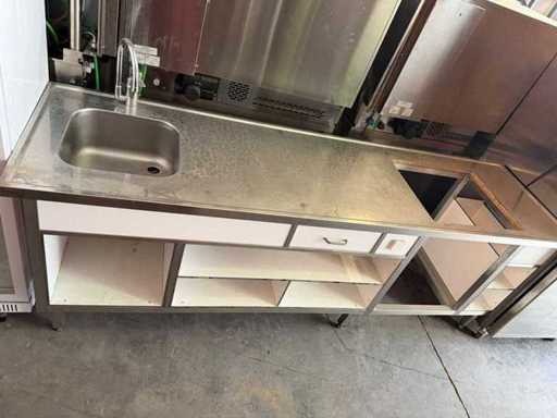 ARBEITSBANK AUS EDELSTAHL 