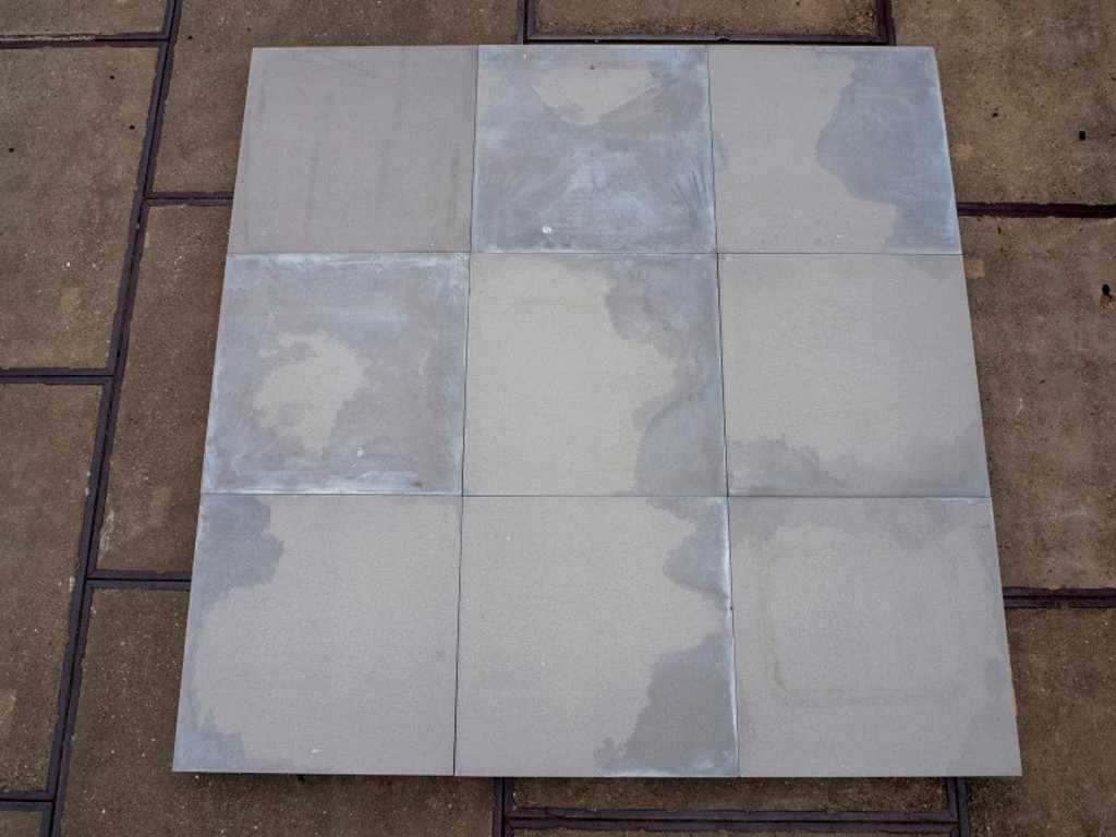 Concrete garden tiles 5.7m²