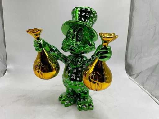 Scrooge McDuck sculpture