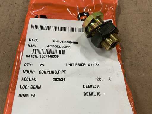 Pipe coupling (25x)