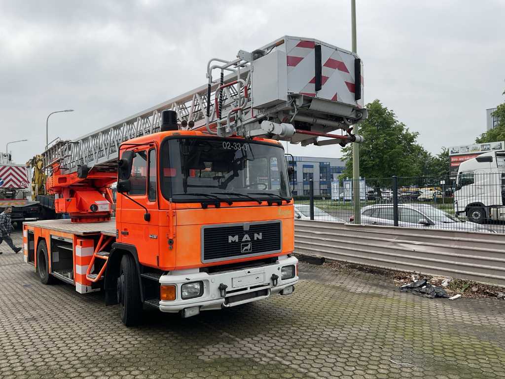 1993 MAN 14.232 Fire Truck with Turntable Ladder