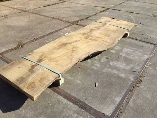 Tree trunk Table top oak 2800 x 900 x 70 mm