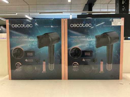 Cecotec DryGlam Waves Schwarzer Föhn (2x)