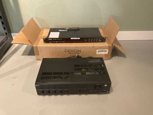 Denon en TOA DN-3000DH, A-2120D Tuner en amplifier