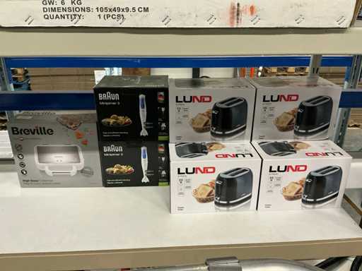 Lot of various kitchen appliances (9x)