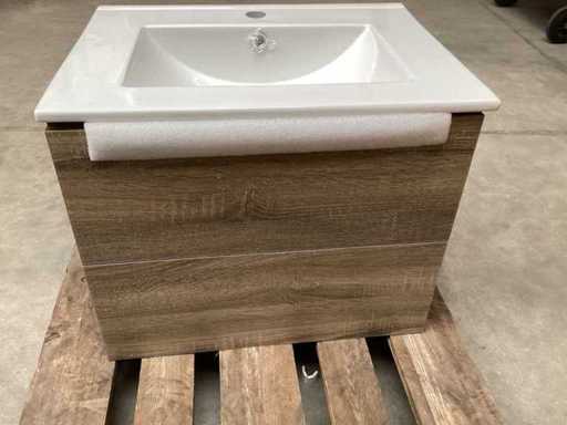 DIFFERNZ Luka Möbel aus leichtem Eichenwaschbecken mit Waschbecken