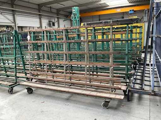 Cărucior de sticlă și plăci Muyen (8x)