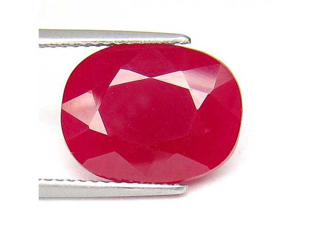 Rubis synthétique (rouge) 9,26 carats