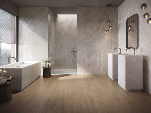 Floor tile 86.4m2 Taj Mahal glossy 60x120cm