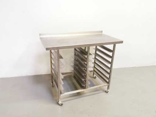 PROFFIL - Acier - Table de travail en acier inoxydable