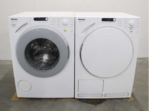 Machine à laver Miele W 1712 SoftCare System & Sèche-linge Miele T 7744 C SoftCare System