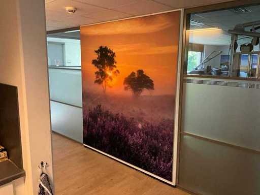 Peesdoek in frame (3x)