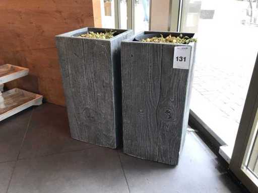 Stone boom pot (2x)